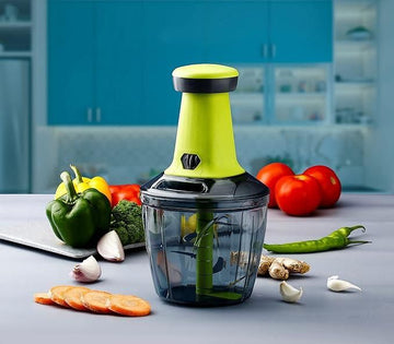 Manual Hand Press Vegetable Chopper – Multipurpose Kitchen Cutter for Fast, Easy & Effortless Chopping (No Electricity Required) 1000ML